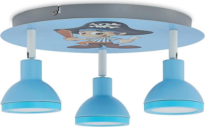 Actual product image Lindby Roxas Kinderzimmer-Deckenleuchte, Pirat (400 lm, GU10)