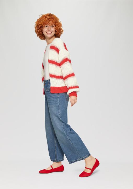 Image du produit S.Oliver Strickjacke Offene Strickjacke mit Blockstreifen (L)