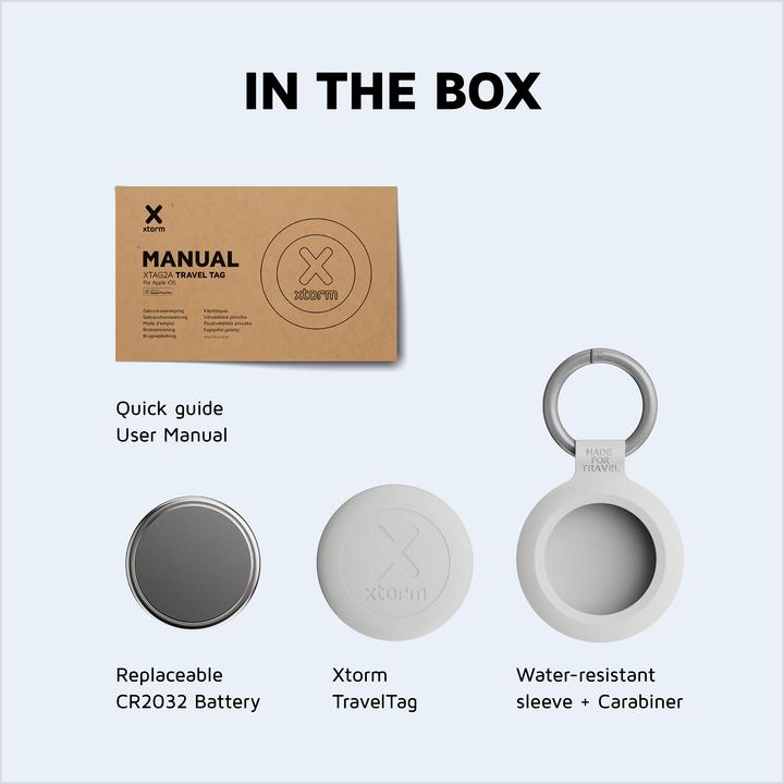 Actual product image Xtorm TravelTag 1 stück - IP64 (iOS)