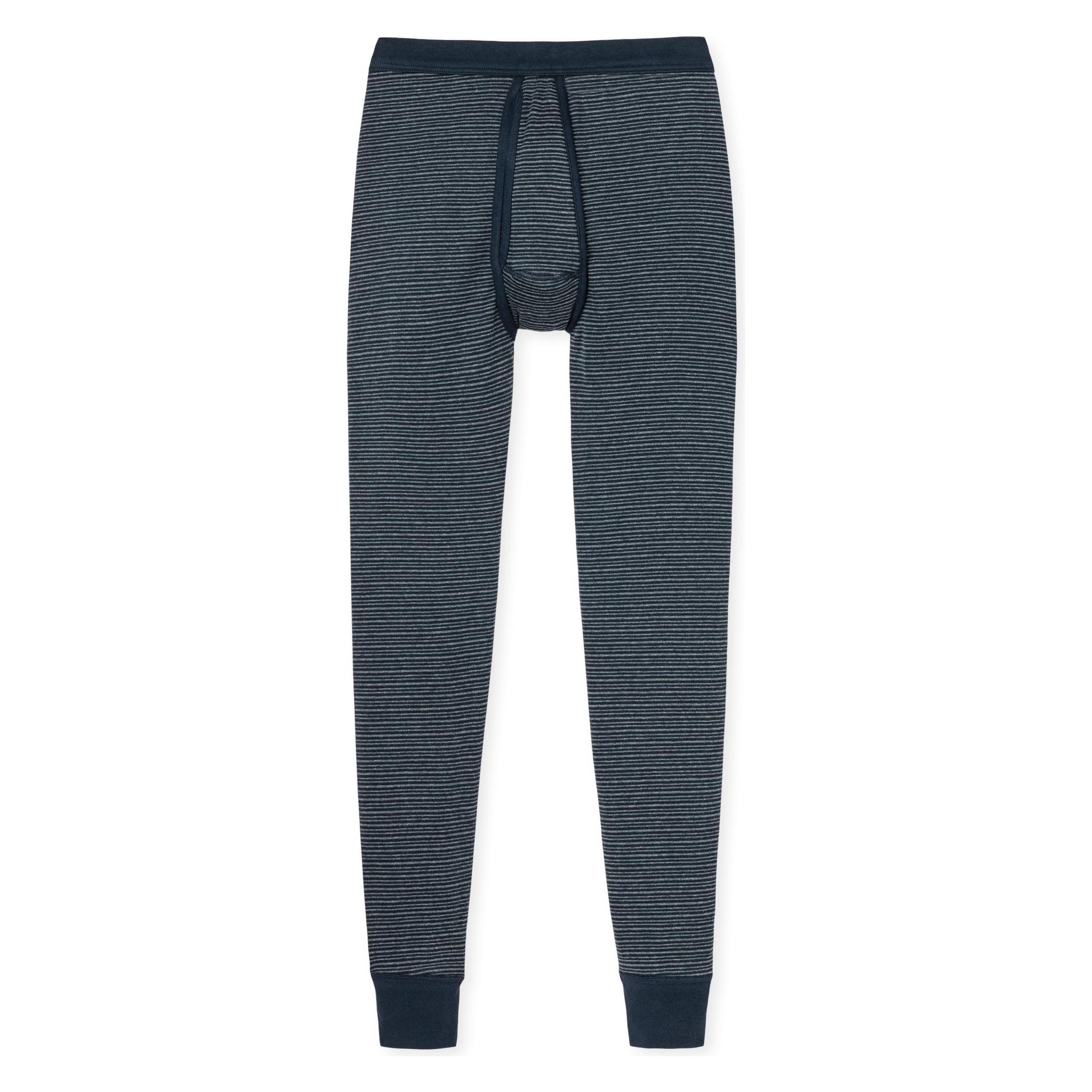 Schiesser, Herren, Unterhosen, Lange Unterhose Klassisch Bequem Sitzend, Blau, (Xxl, Einzelpack)