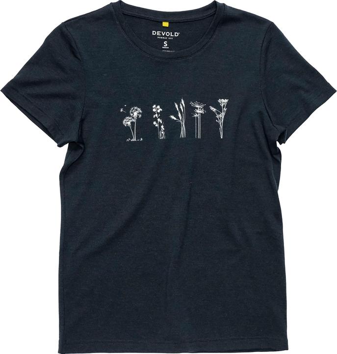 Actual product image Devold Women's Classic Flowers Tee (XS)