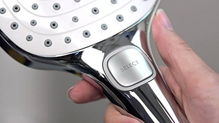 Produktbild hansgrohe Raindance Select E 300 2jet ShowerTablet Showerpipe chrom : Farbe - Weiss/Chrom