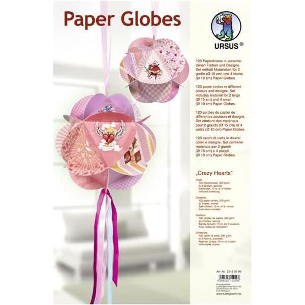 Thumbnail - Ursus Paper Globes VE=6 Stück Crazy Hearts