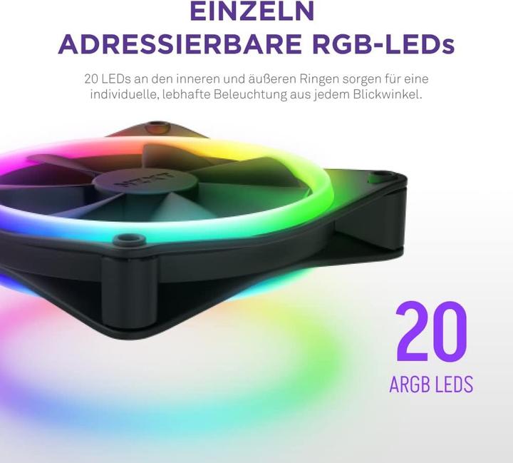 Produktbild NZXT F140 RGB DUO Twin Pack (140 mm, 2x)