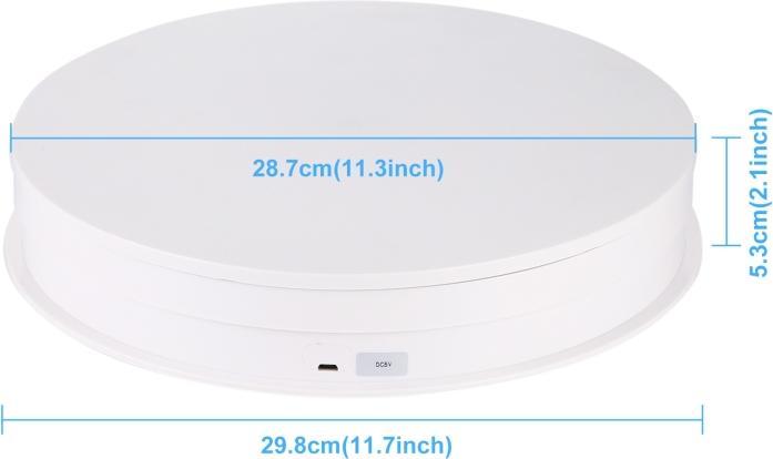 Produktbild Puluz 30cm USB Electric Rotating Turntable for Photography, Load 10-20kg (White) (Weiteres Zubehör)