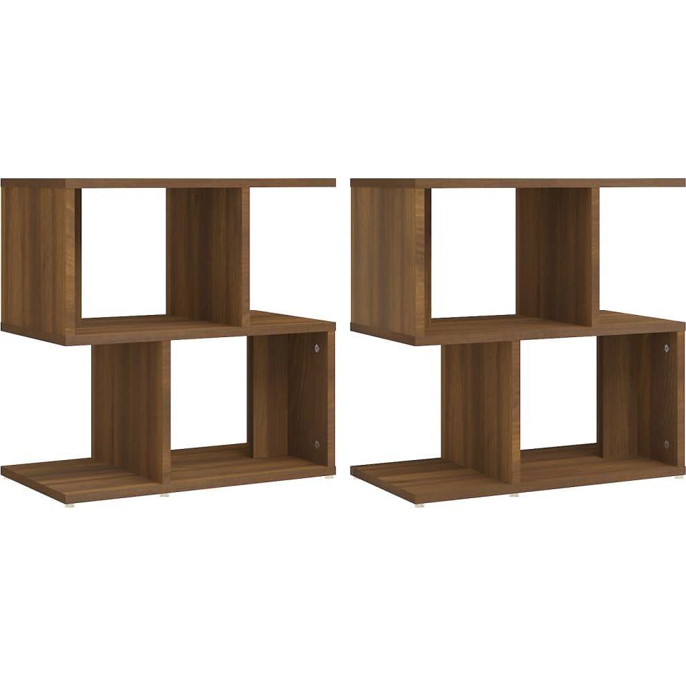 Vidaxl Braun Nachttisch, Nachttisch (50 X 30 X 51.50 Cm)