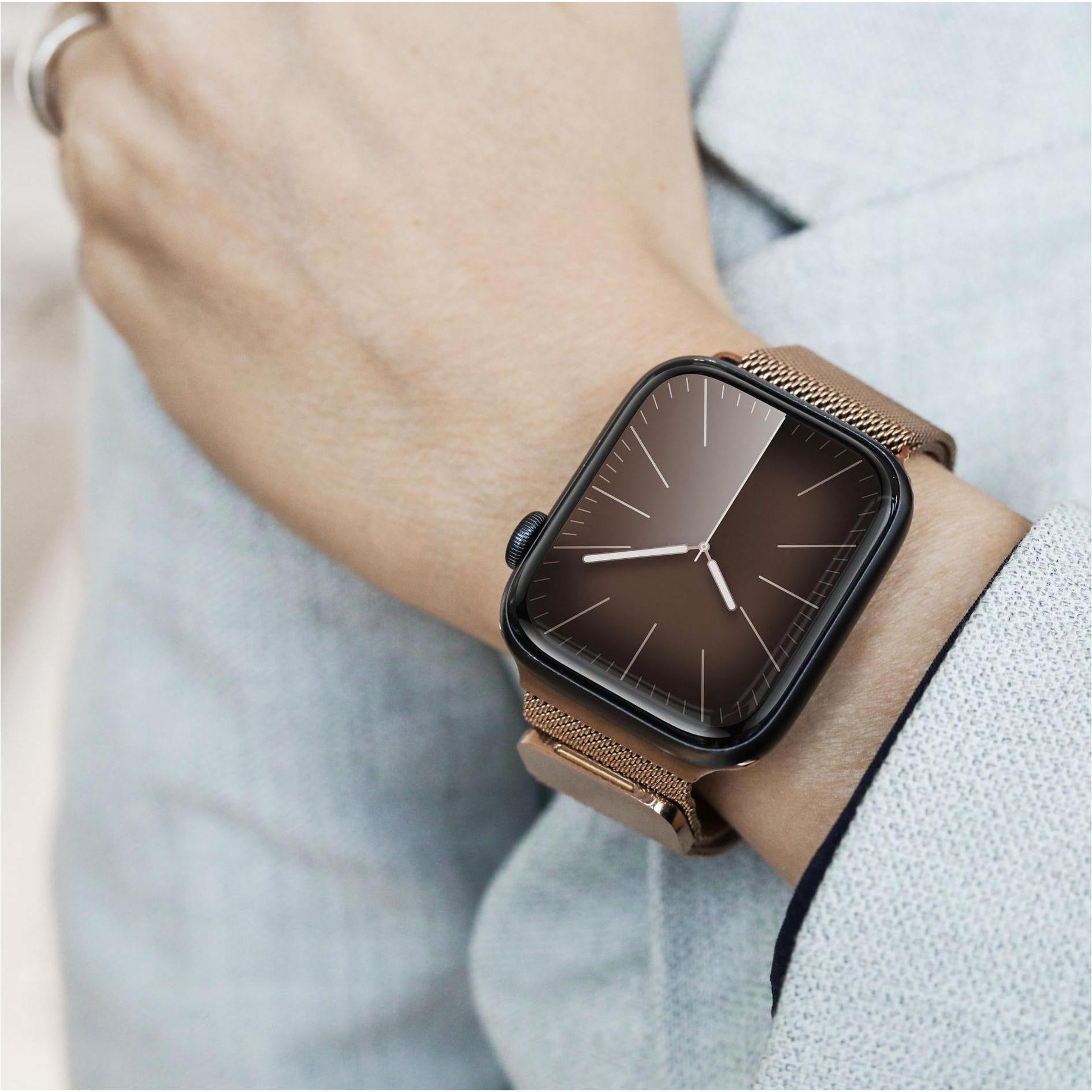 Thumbnail - Vonmählen Milanese Loop 2 Rosegold 38 / 40 / 41 mm (Edelstahl), Uhrenarmband, Rosa