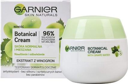 Garnier Botanical Cream Moisturizing Cream For Scores Normal Andended Extract From Grapes 50Ml (50 ml, 24h Creme)
