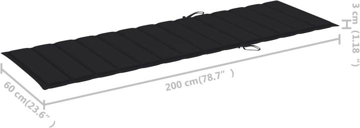Actual product image vidaXL Sonnenliege (200 cm)