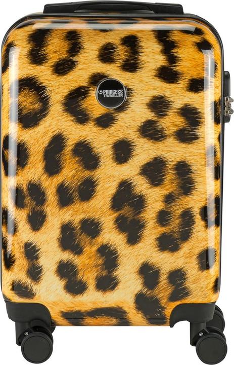 Produktbild Princess Prinzessinreisende Tierdruck - Handlamblierung - Leopard - klein - 55 cm - Doppelräder (26 l)