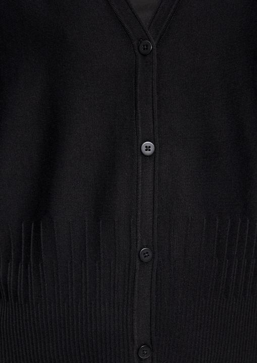 Produktbild s.Oliver Strickjacke Strickjacke mit Strukturmuster am Saum (36)