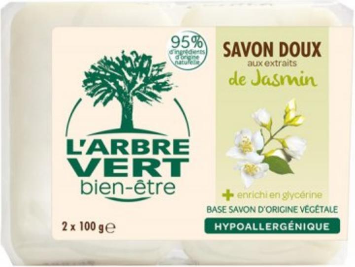 Produktbild L'arbre vert Öko Seife mit Bio Jasmin Extrakten (Hartseife)