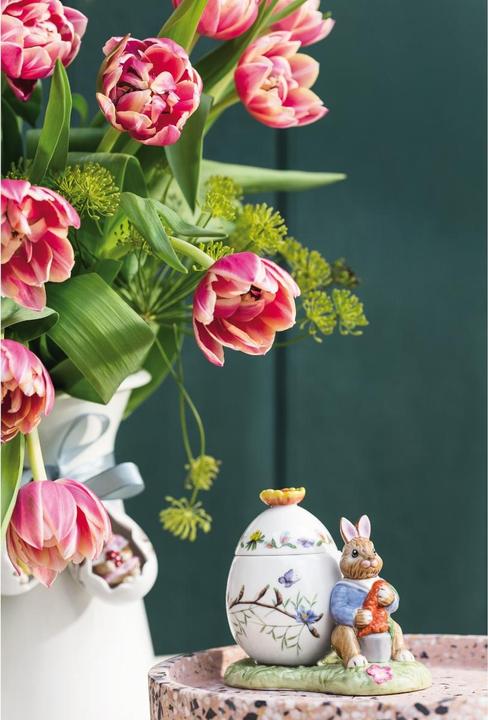 Actual product image Villeroy & Boch Decorative Easter egg tin May BUNNY TALES (1 x, 11 x 6.5 x 9.5 cm)