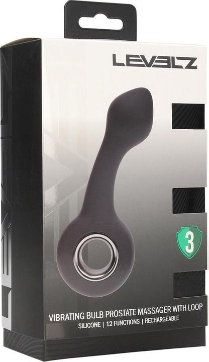 Produktbild Shots Vibrating Bulb Silicone Prostate Massager with Loop - Black