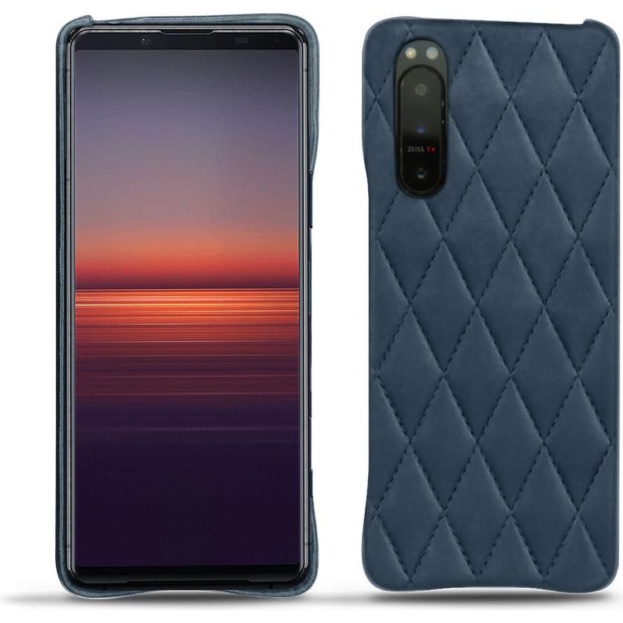 Noreve Lederschutzhülle (Sony Xperia 5 II), Smartphone Hülle, Blau