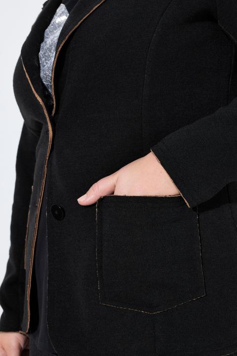 Produktbild Miamoda Strickblazer, Regular Fit, elastischer Strick, Reverskragen (44)