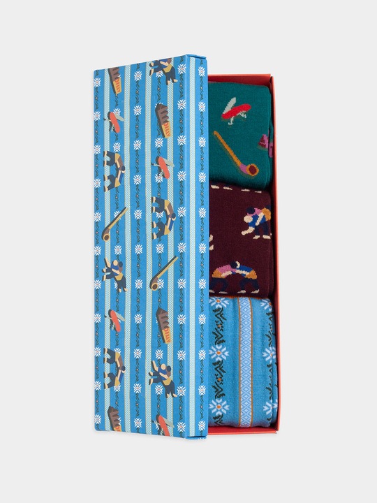 Produktbild DillySocks Swiss Essentials Gift Box (3er Pack, 36 - 40)