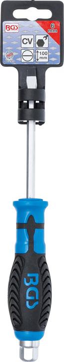 Immagine prodotto BGS Cacciavite con esagono esterno fessura 6 mm lunghezza lama 100 mm (Chiave a brugola)