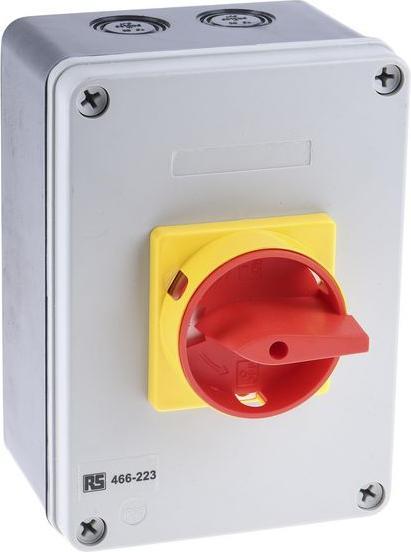 RS PRO Interrupteur-sectionneur plastique 63A 4 pôles