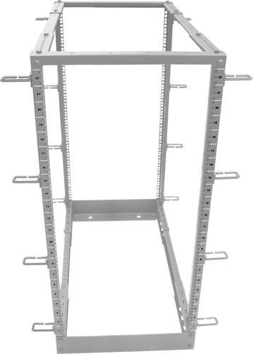 Produktbild Allnet ALL-SW4POST12GRAU Freistehend 12U Grau Rack (12 HE, 19 Zoll Rack)