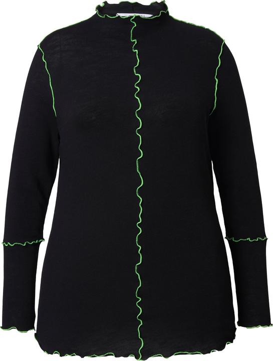 Image du produit Angel of Style T-shirt en maille, coupe Basic Slim Fit, coutures colorées en forme de vagues (50)