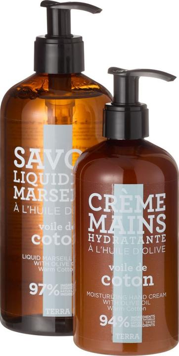 Actual product image La Compagnie de Provence TERRA sweet Cotton (Liquid soap, 500 ml)