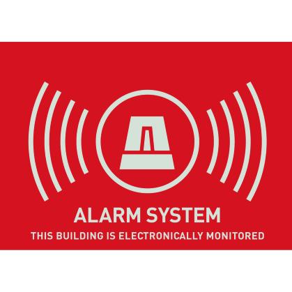 Thumbnail - Abus, Einbruchschutz + Alarmanlage, Warnaufkleber (UK) Alarm 148 x 105 mm