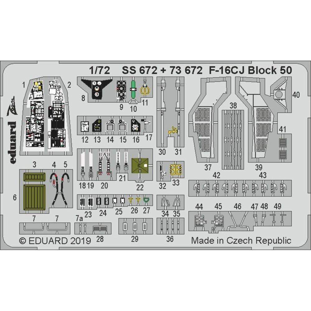 Eduard F-16CJ Block 50 for Tamiya