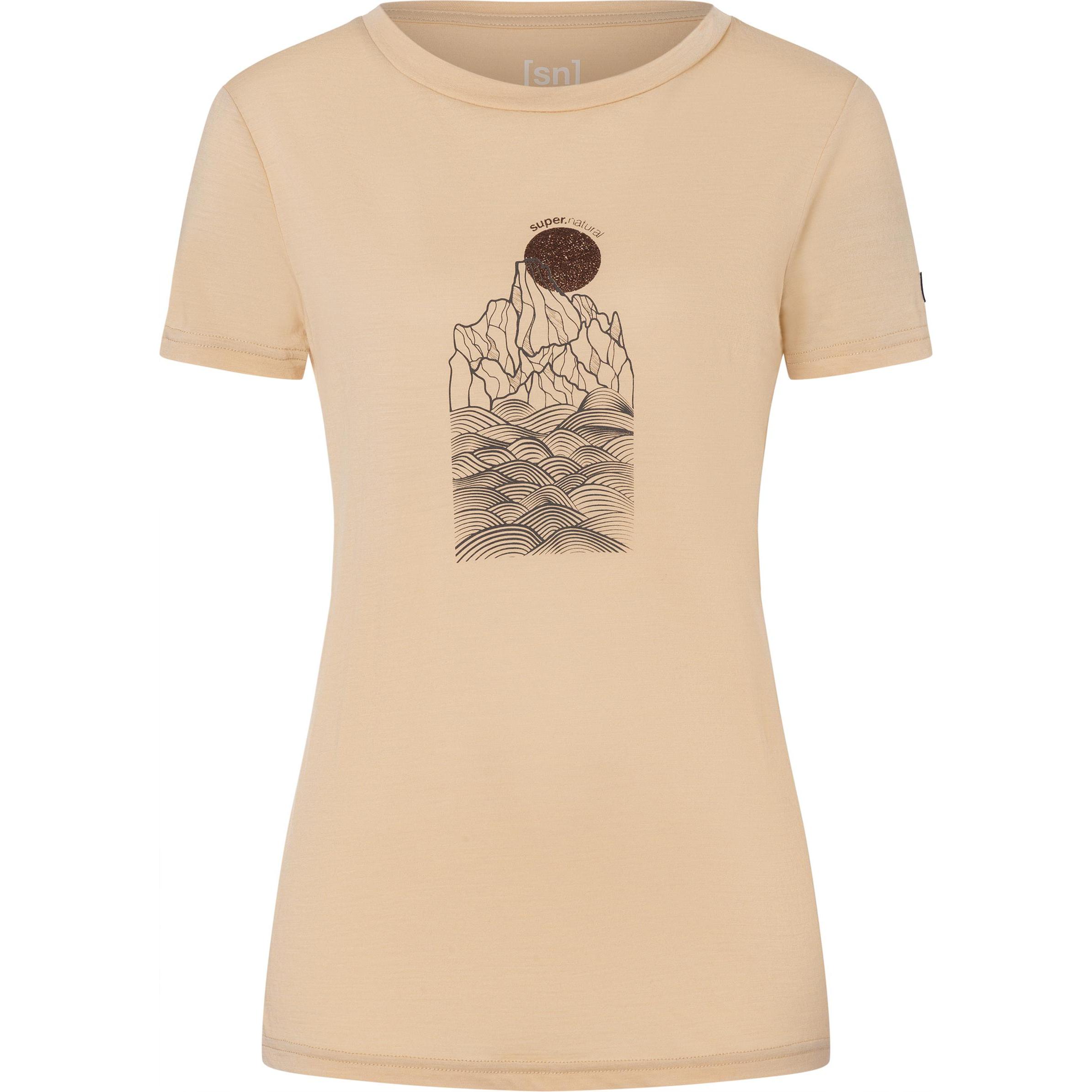 Super Natural, Damen, Funktionsshirt, Women's Preikestolen Cliffs Tee (M), Gelb, M