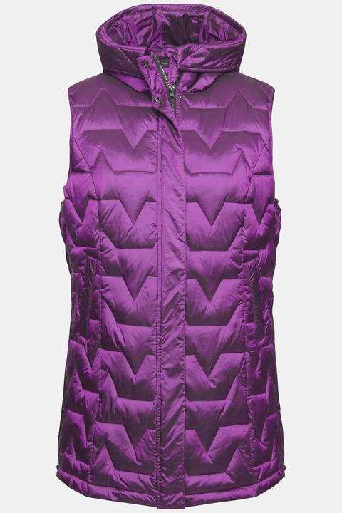 Actual product image Ulla Popken Zigzag Quilted Vest (54)