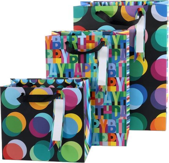 Actual product image Artebene Gift bag - colourful dots medium (1x)