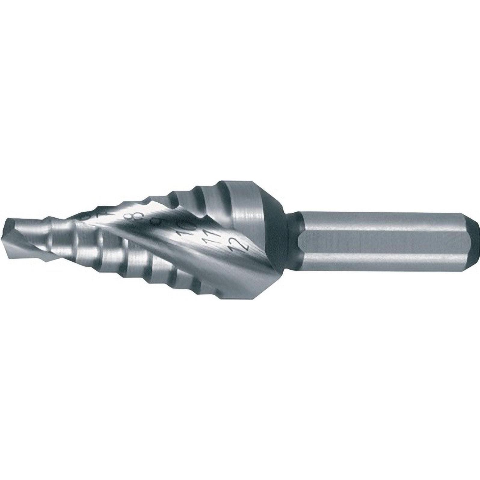 Ruko Stufenbohrer Bohrbereich 4 - 12 mm HSS spiralgenutet Schneidenanzahl 2 Stufenanzahl 9 (4 - 12) (101061/RUKO)