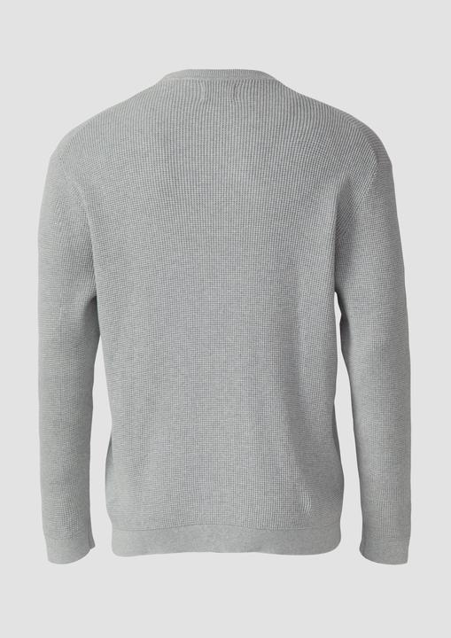 Produktbild s.Oliver Strickpullover Strukturmix-Pullover aus reiner Baumwolle (XXL)