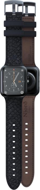 Produktbild Njord Vindur Watch Strap for Apple Watch 44/45mm (45 mm, Veganes Leder, Edelstahlverschluss, Lachsleder)