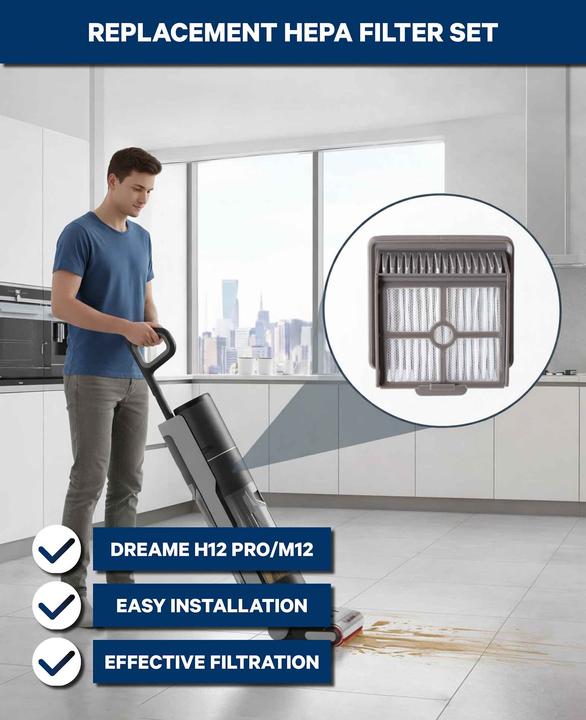 Actual product image Werkstein Dreame H12 Pro/M12 Hepa - Filter 4 Stück