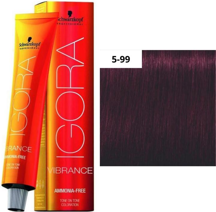 Immagine prodotto Schwarzkopf Professional Igora Vibrance - 5-99 Light Brown Vio. Extra (Marrone, Viola)