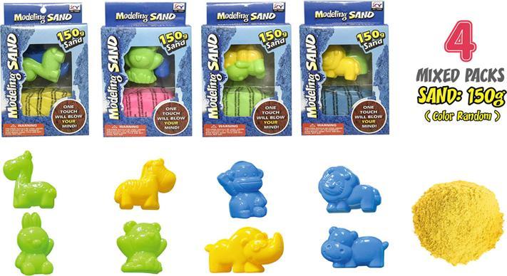 Image du produit Sable à modeler 150gr - Formes d'animaux, 2 pièces