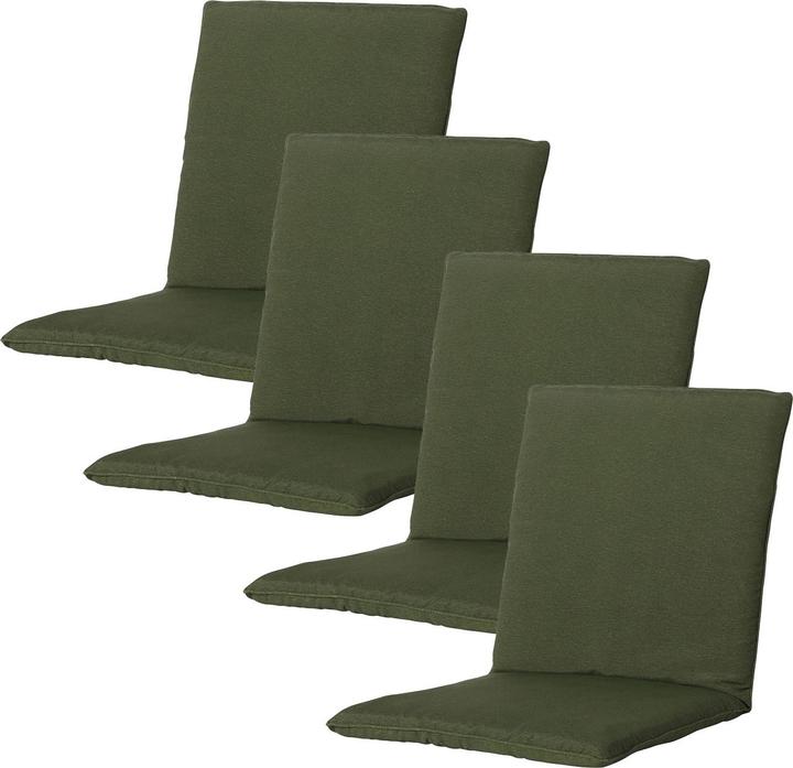 Actual product image Natura Punto Garden Chair Low Back Rest by Madison, Set of 4 (97 x 49 cm)