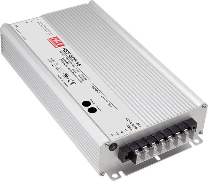 Image du produit MeanWell Alimentation à découpage intégrée avec 1 sortie, 600W, 48V, 12.5A (600 W)