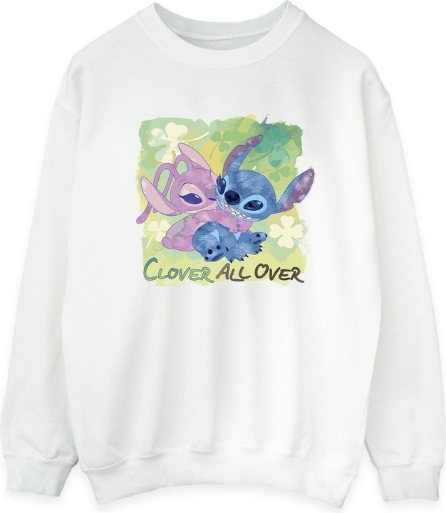 Produktbild Disney Lilo And Stitch St Patrick's Day Clover Sweatshirt (M)
