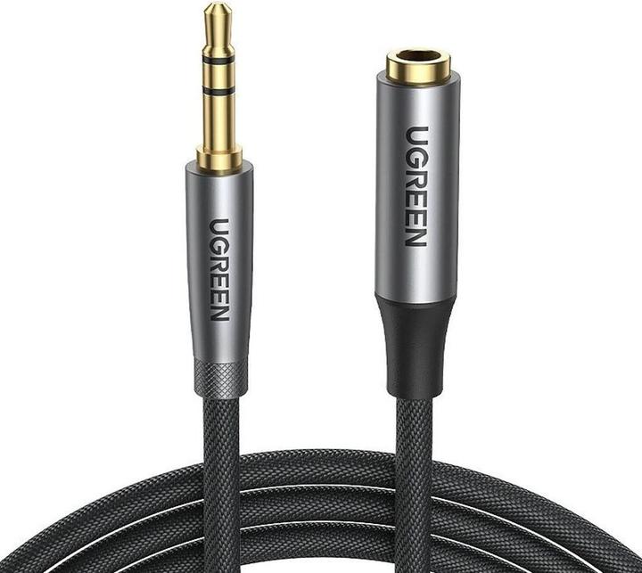 Ugreen AV190 AUX jack audio extender 3.5 mm, 2m (black) (2 m)