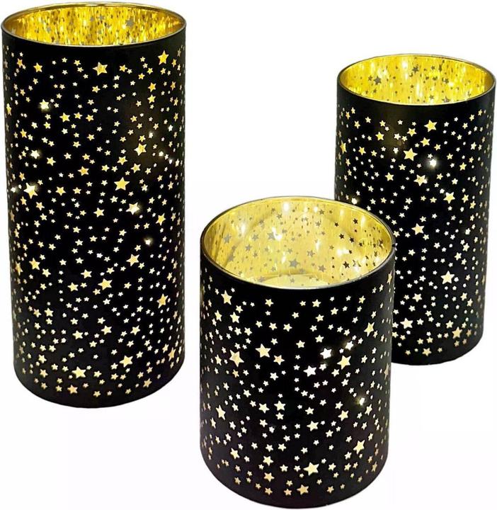 GuGus LED Windlicht 3er Set (3 x, 10 x 10 x 13 cm)