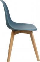 Produktbild Home Deco Factory skandinavischer stuhl schale pp entenblau