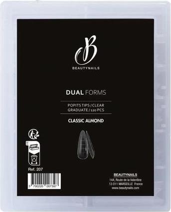 Actual product image Beautynails Bna Tips Dual Forms Classic Almond (Artificial nails)