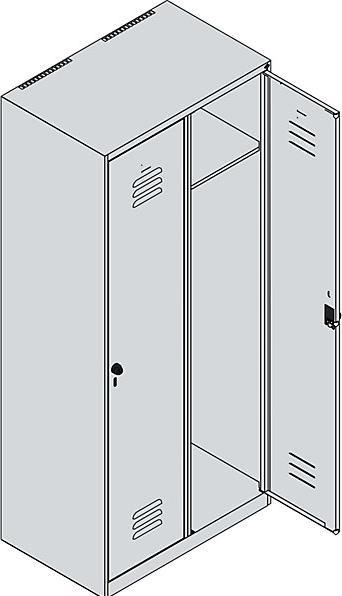 Actual product image C+P Classic PLUS locker (80 cm, 185 cm)