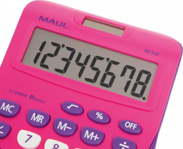 Actual product image Maul Calculator MJ550 Junior Pink (Solar cells)