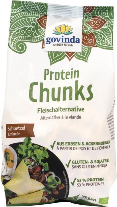 Produktbild Protein Chunks Fleischalternative Schnetzel Bio (Neutral, 1 Stk., 125 g)