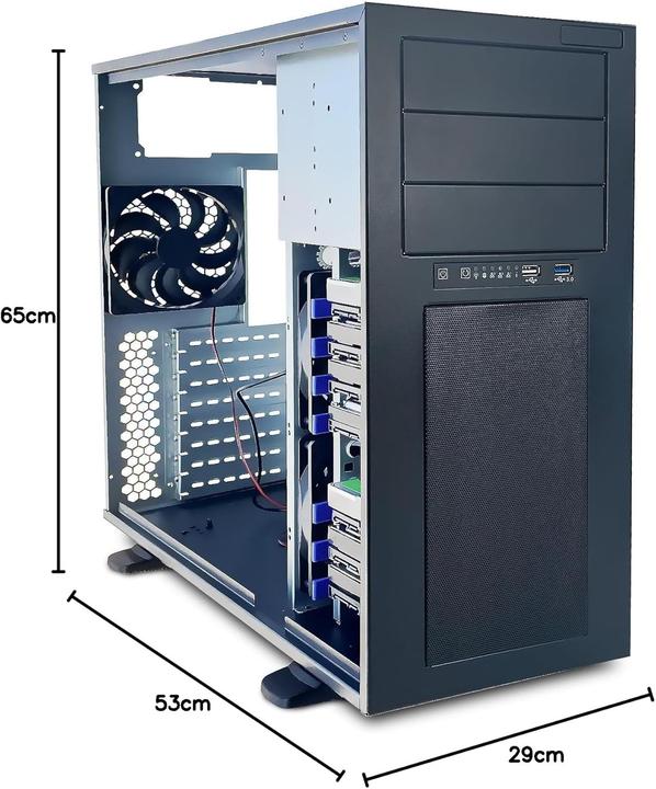 Immagine prodotto Fantec AT-835-3525 Custodia per PC (ATX, E-ATX, mATX, Mini-ITX, SSI EEB)