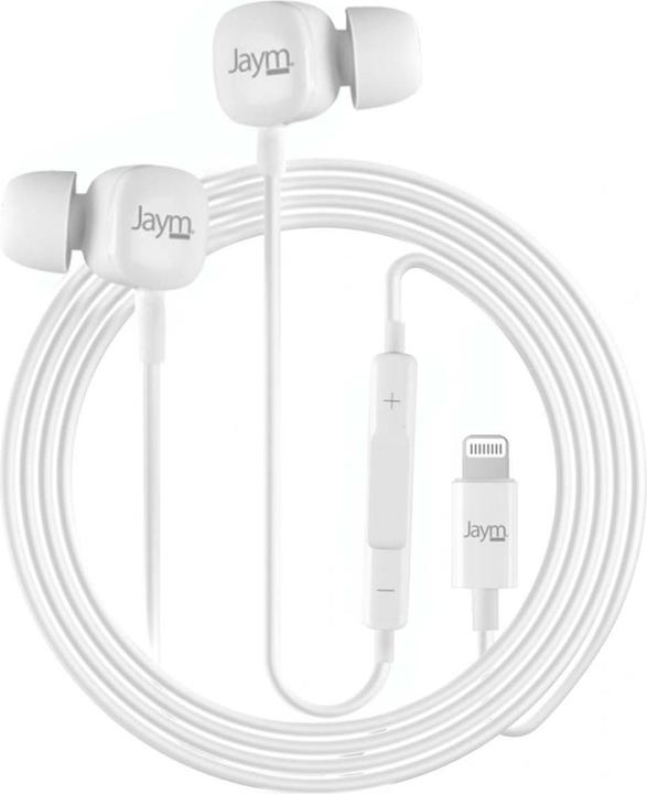 Immagine prodotto Jaym Kit Pieton Ecouteurs Intra-Auriculaire Lightning (Mfi) + Telecommande + Micro Blanc - ®** (NC, Cablato)
