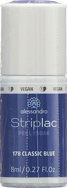 Immagine prodotto Alessandro Striplac Peel o Soak Classic blu 8 ml (178 Blu classico, Vernice UV gel)